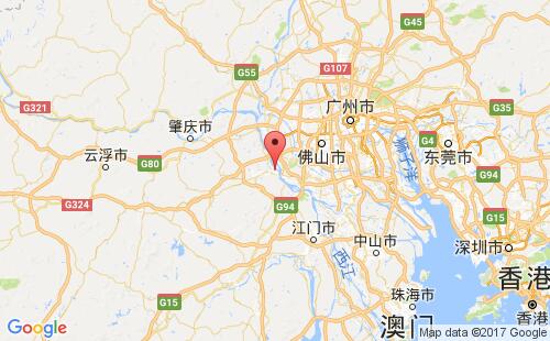 高明,佛山港港口位置