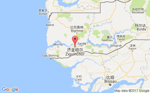济金绍尔港港口位置
