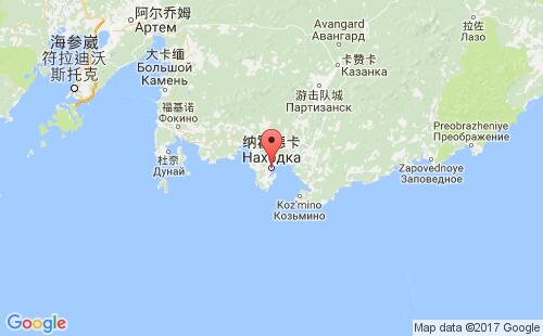 纳霍德卡港港口位置