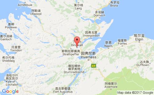 丁沃尔港港口位置