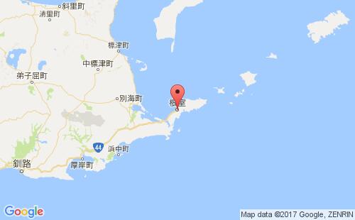 根室港港口位置