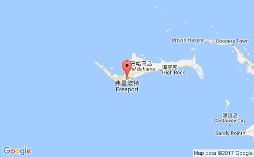 弗里波特港港口位置
