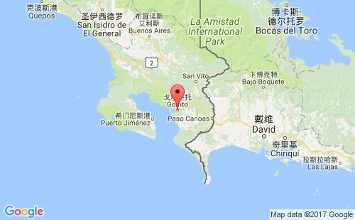 戈尔菲托港港口位置