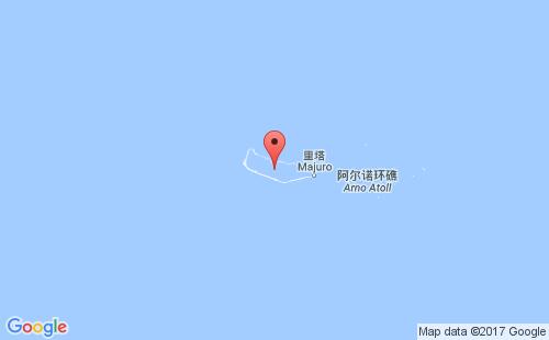 马朱罗环礁港港口位置