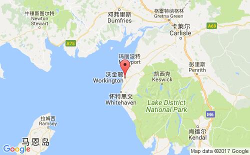 沃金顿港港口位置