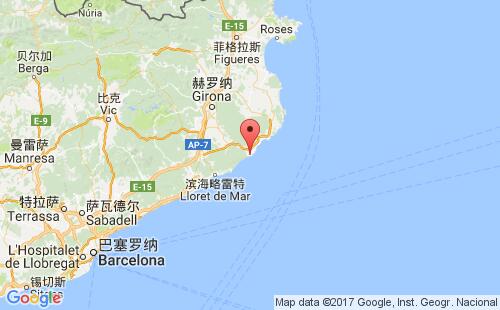 圣费里乌德古绍尔斯港港口位置