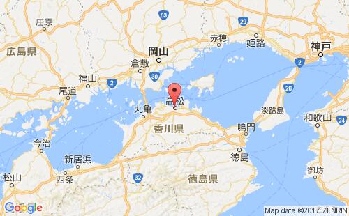 高松港港口位置