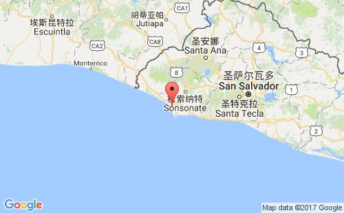 阿卡胡特拉港港口位置