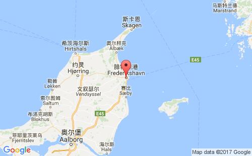腓特烈港港港口位置