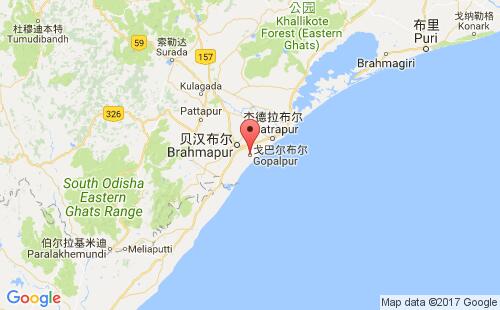 戈巴尔布尔港港口位置