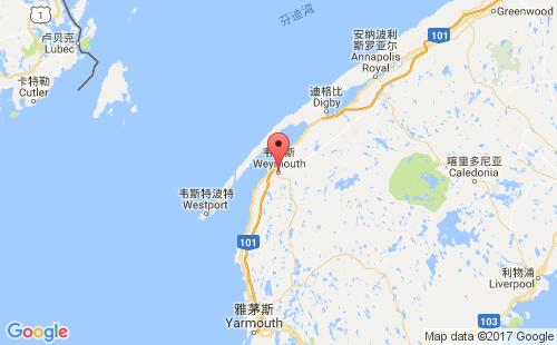 韦默思港港口位置