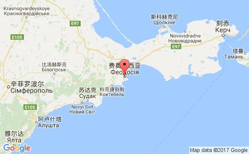 费奥多西亚,克里米亚港港口位置