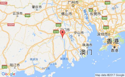 新会,江门港港口位置