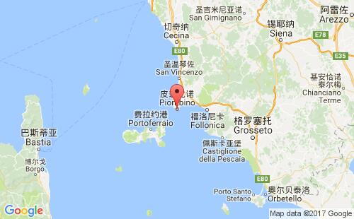皮翁比诺港港口位置