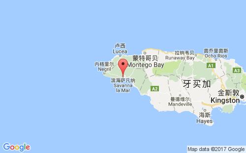滨海萨凡纳港港口位置