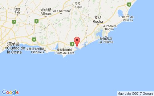 何塞伊格纳西奥港港口位置