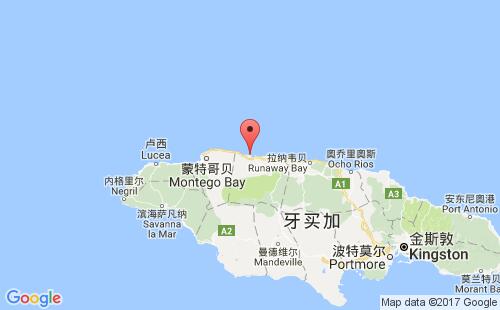 法尔茅斯港港口位置