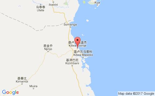 基卢瓦基温杰港港口位置
