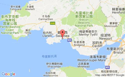 斯旺西港港口位置