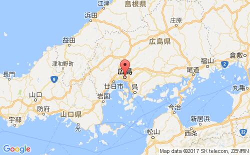 广岛港港口位置