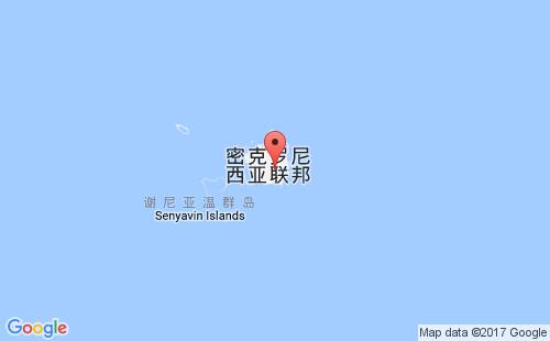 波纳佩港港口位置