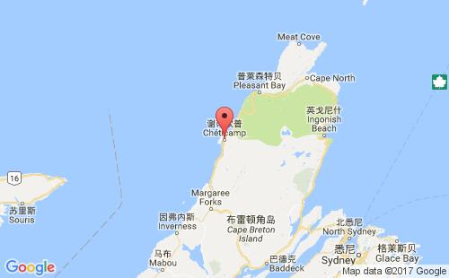 谢蒂均普港港口位置