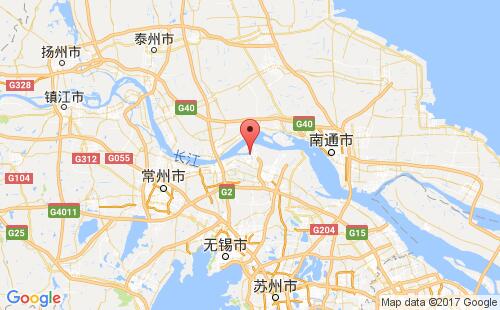 张家港港港口位置