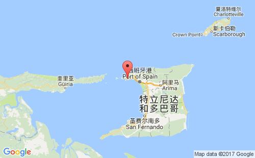 查瓜拉马斯港港口位置