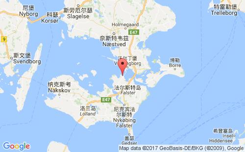 奥勒霍兹港港口位置