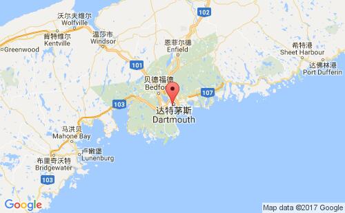 哈利法克斯港港口位置