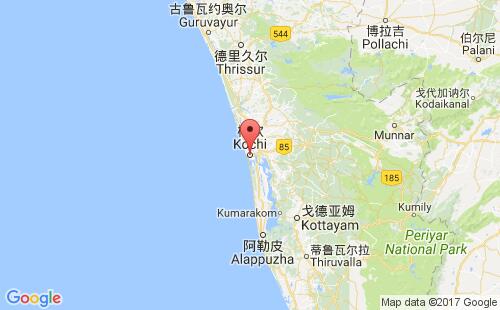 科钦港港口位置
