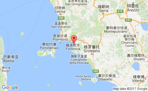 波蒂格里欧内港港口位置