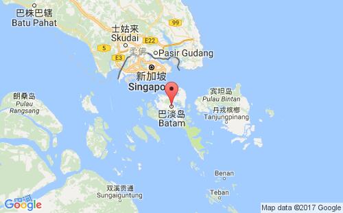 巴淡岛港港口位置