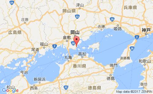 玉野港港口位置