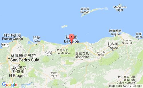 拉塞瓦港港口位置