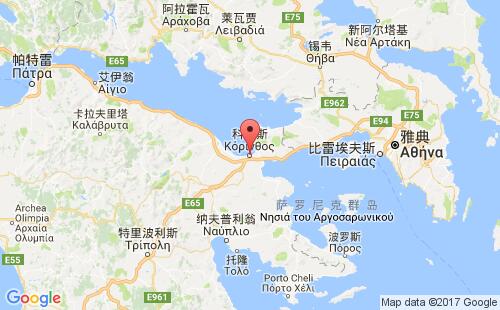 科林斯港港口位置