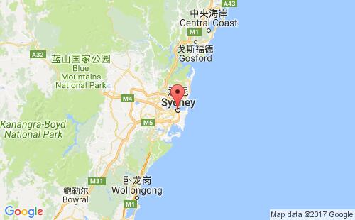 悉尼港港口位置