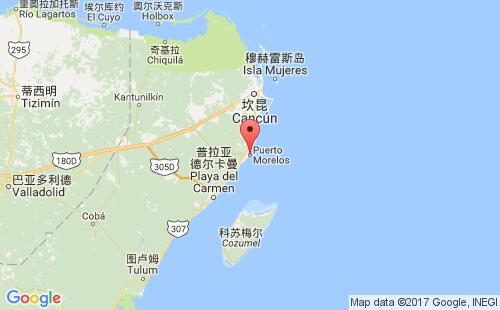 莫雷洛斯港港口位置