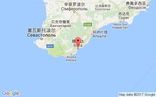 雅尔塔,克里米亚港港口位置