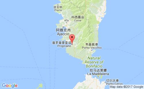 普罗普里亚诺港港口位置