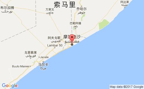 摩加迪沙港港口位置