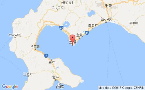 室兰港港口位置
