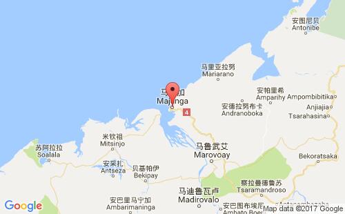 马哈赞加港港口位置