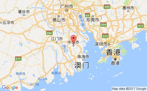 中山港港口位置